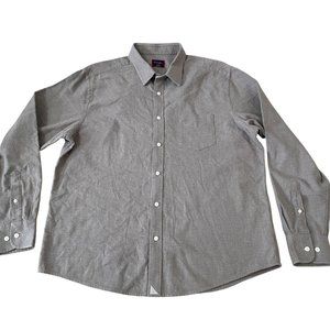 Untukit Sherwood Flannel Shirt Men's Size XL Tan Cotton Long Sleeve Button Down